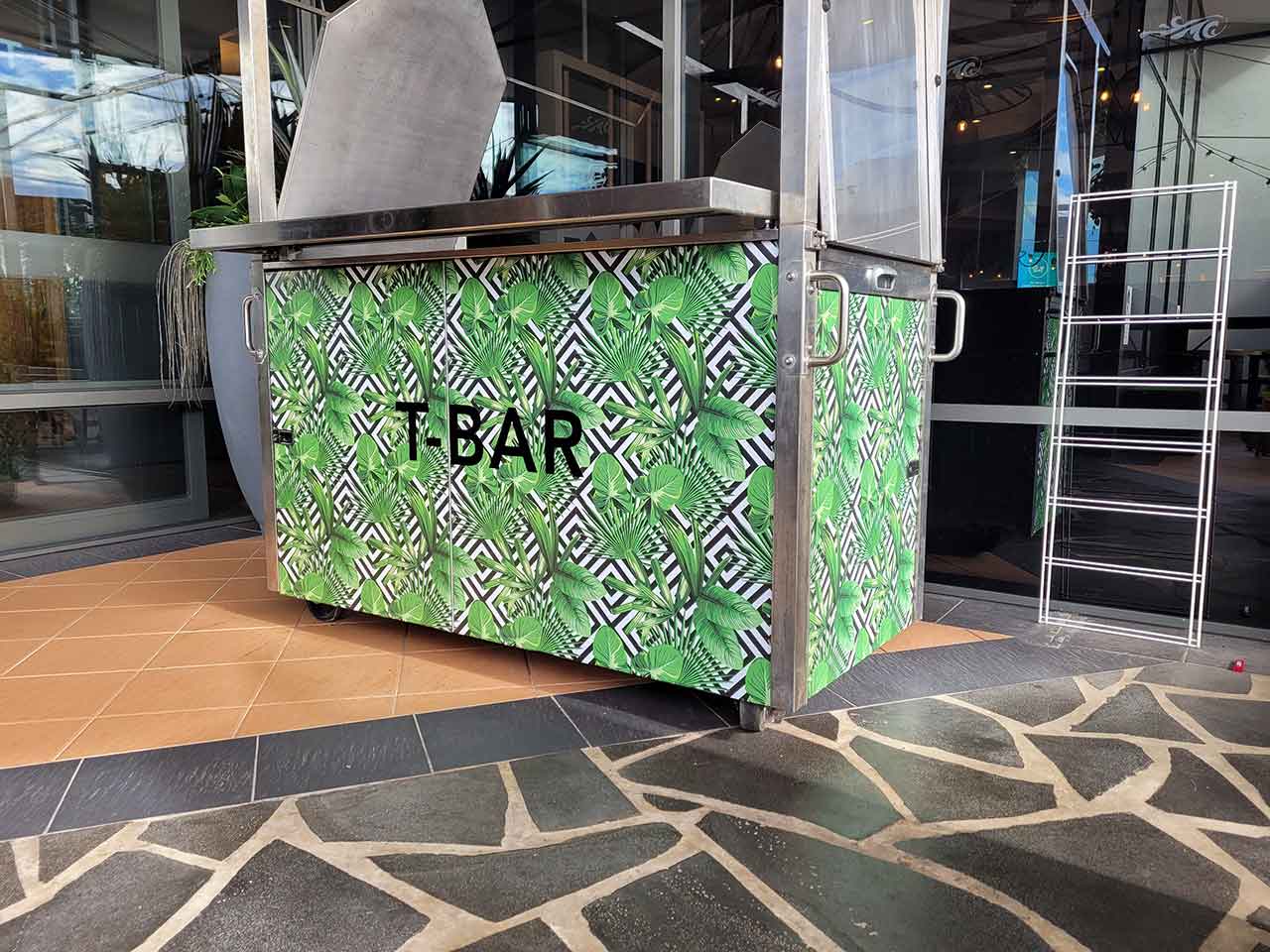 T-Bar POS cart wrap